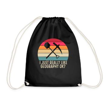 J’aime juste la géographie très bien? Géographe - Sac de sport léger - noir - Devant