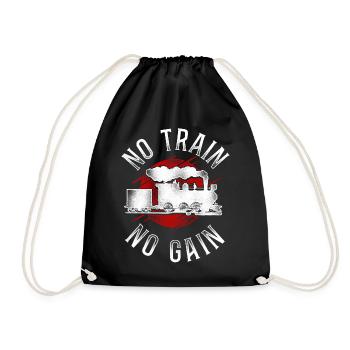 Conducteur de train à vapeur Trainspotting - Sac de sport léger - noir - Devant