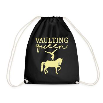 Vaulting Queen Horse Riding - Turnbeutel - Schwarz - Vorne