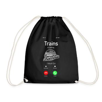 Conducteur de train à vapeur Trainspotting - Sac de sport léger - noir - Devant