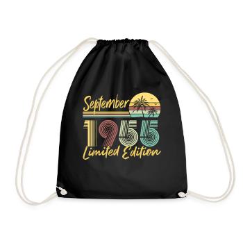 Septembre 1955 Cadeau d’anniversaire en édition limitée - Sac de sport léger - noir - Devant