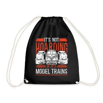 Freight Diesel Train Driver - Drawstring Bag - black - Front