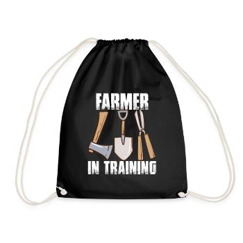 Agriculteur en formation Agriculture agricole Drôle d’agriculteur - Sac de sport léger - noir - Devant