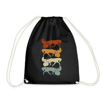 Courses de chevaux Trotting Horse Trotter Pacer - Sac de sport léger - noir - Devant