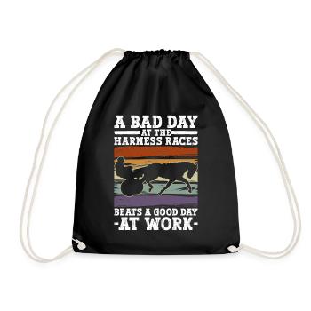 Trotting Horse Racing Trot Horse Trotter - Sac de sport léger - noir - Devant