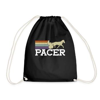 Pacer - Cheval de course de chevaux - Sac de sport léger - noir - Devant