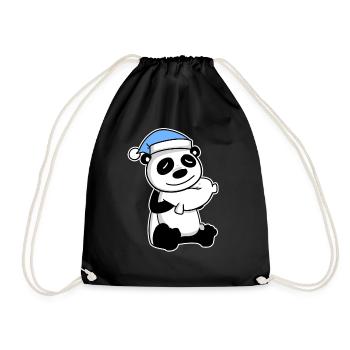 Panda Baby - Turnbeutel - Schwarz - Vorne