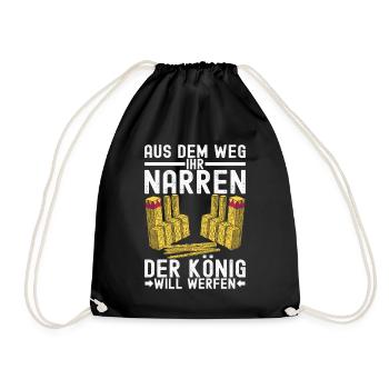 Kubb Wikinger Schach - Turnbeutel - Schwarz - Vorne