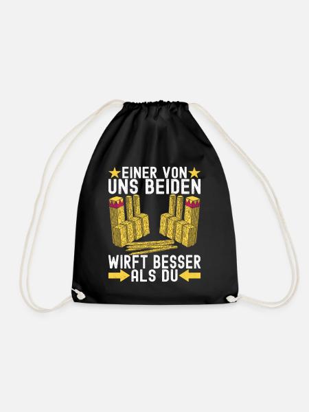 Kubb Wikinger Schach - Turnbeutel - Schwarz