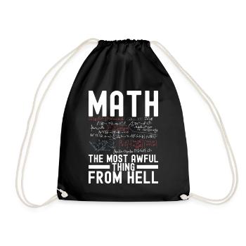 Professeur de mathématiques Mathématiques - Sac de sport léger - noir - Devant