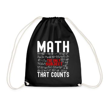 Professeur de mathématiques Mathématiques - Sac de sport léger - noir - Devant