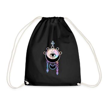 Esoteric Eye Mystical Symbol - Drawstring Bag - black - Front
