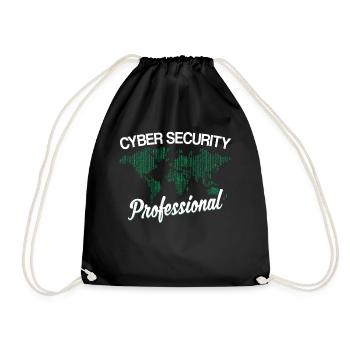 Fachmann Für Cybersicherheit Hacker Cybersecurity - Turnbeutel - Schwarz - Vorne
