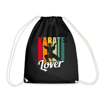 Karate Lovers Fighter Martial Arts Martial Arts - Drawstring Bag - black - Front