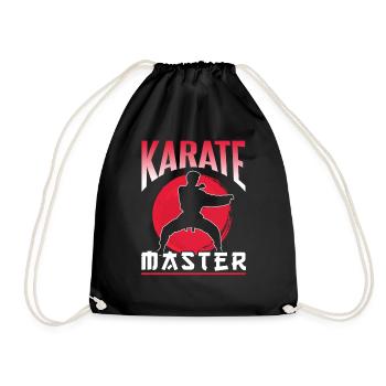 Karate Master Martial Arts Martial Arts Fighter - Drawstring Bag - black - Front