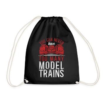 Freight Diesel Train Driver - Drawstring Bag - black - Front