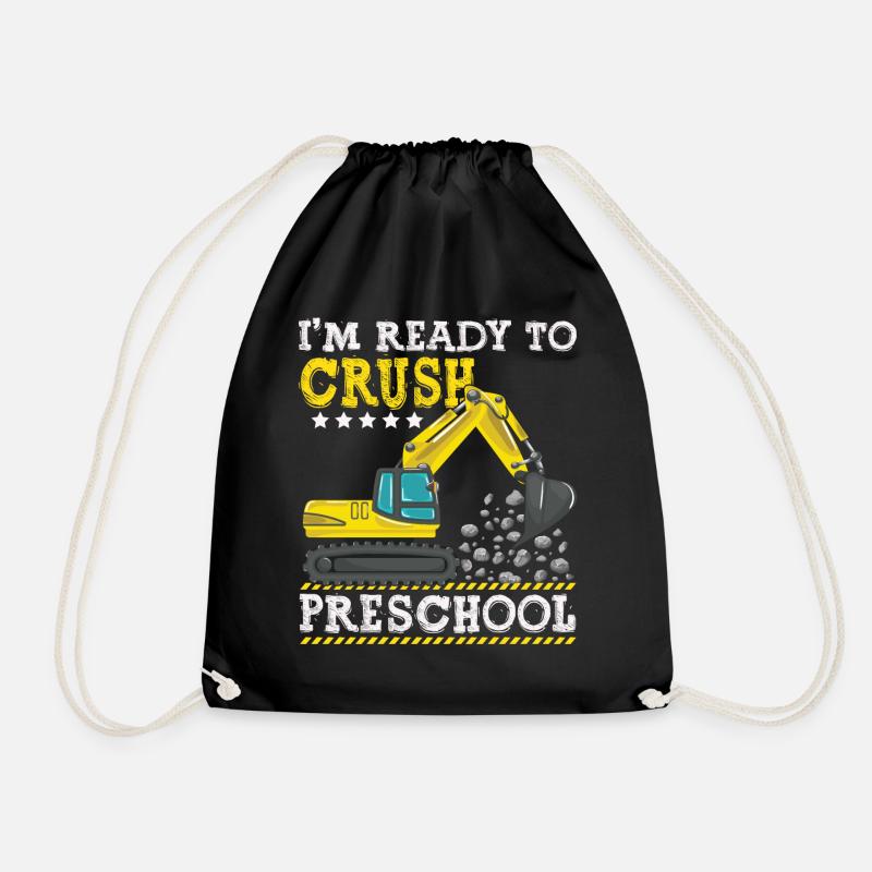 Kids I m Ready To Crush Preschool Construction - Turnbeutel - Schwarz
