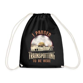 Freight Diesel Train Driver - Drawstring Bag - black - Front