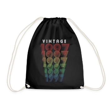 Millésime 1997 Année de naissance 1997 Millésime Anniversaire - Sac de sport léger - noir - Devant