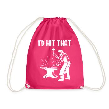 Forgeron Ironsmith J’aurais frappé ça - Sac de sport léger - fuchsia - Devant