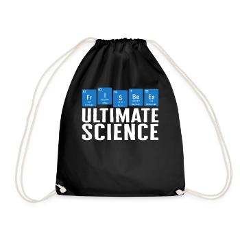 Frisbee-Shirt, Ultimate Science Periodensystem - Turnbeutel - Schwarz - Vorne