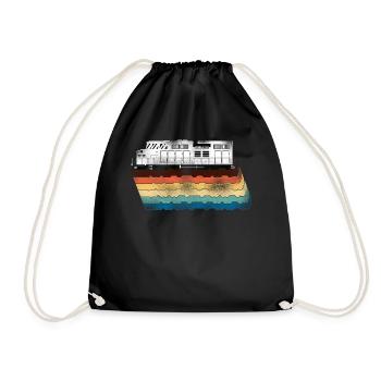 Freight Diesel Train Driver - Drawstring Bag - black - Front