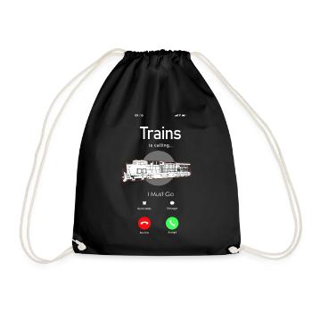Conducteur de train diesel de marchandises - Sac de sport léger - noir - Devant