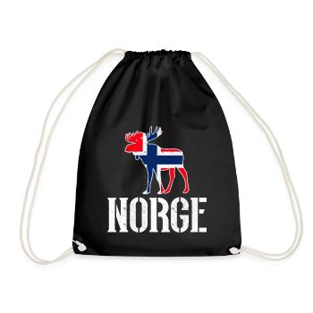 Norway - Drawstring Bag - black - Front