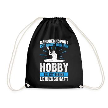 Kanurennsport Sport Sportart Kanusport Kanu - Turnbeutel - Schwarz - Vorne