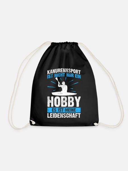 Kanurennsport Sport Sportart Kanusport Kanu - Turnbeutel - Schwarz