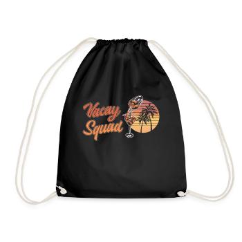 Sommer Urlaubs Trip Familie & Freunde Vacay Squad - Turnbeutel - Schwarz - Vorne