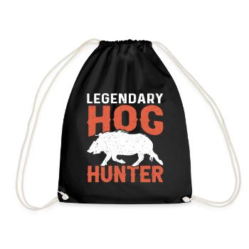 Chasse au sanglier Chasse Chasse Chasse Chasse Gibier Cadeau - Sac de sport léger - noir - Devant