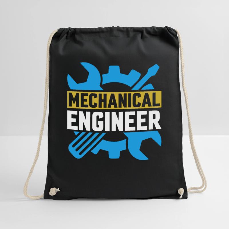 Mechanics Engineer Mechanical Engineering Drawstring Bag