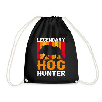 Chasse au sanglier Chasse Chasse Chasse Chasse Gibier Cadeau - Sac de sport léger - noir - Devant