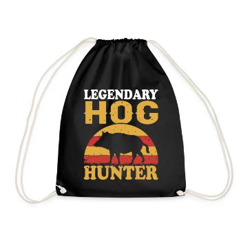 Chasse au sanglier Chasse Chasse Chasse Chasse Gibier Cadeau - Sac de sport léger - noir - Devant