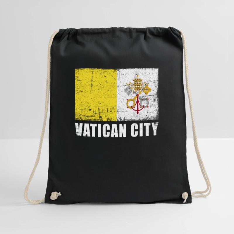 Drapeau de la Cité du Vatican Grunge Drapeau de la Cité du Vatican Sac de sport léger