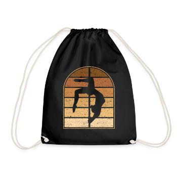 Pole Dance Danseuse Acrobatique Pole Dancer - Sac de sport léger - noir - Devant