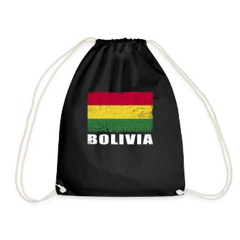 Bolivie Drapeau Grunge Bolivie Drapeau - Sac de sport léger - noir - Devant