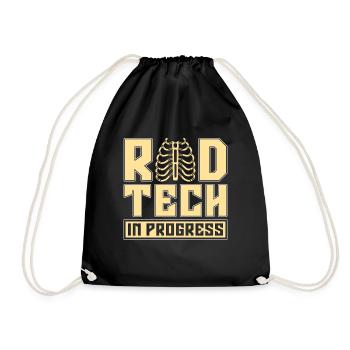 Radiology X-ray Technician X-ray Doctor Gift - Drawstring Bag - black - Front