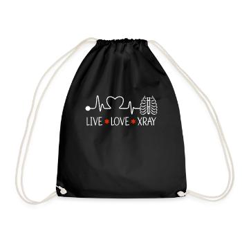 X-ray Technician X-ray Doctor Radiology Gift - Drawstring Bag - black - Front