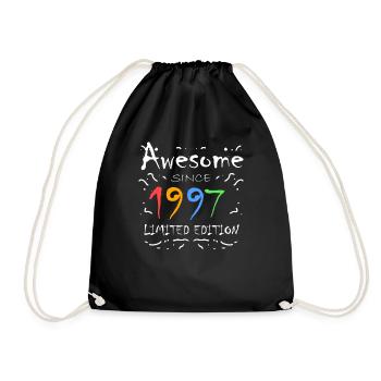1997 - Born 1997 - Fantastic since 1997 - Drawstring Bag - black - Front