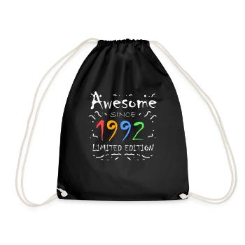 1992 - Né en 1992 - Fantastique depuis 1992 - Sac de sport léger - noir - Devant