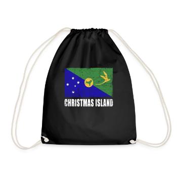 Drapeau de l’île Christmas - Sac de sport léger - noir - Devant