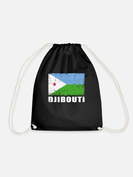 Djibouti Flag Grunge Djibouti Flag - Sac de sport léger - noir