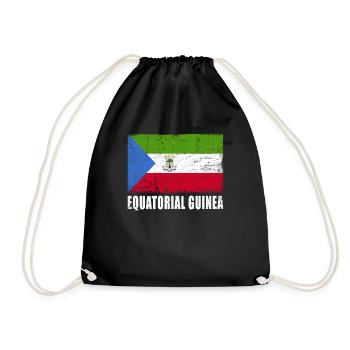 Drapeau de la Guinée équatoriale - Sac de sport léger - noir - Devant