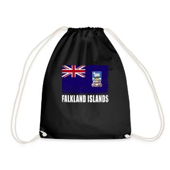 Drapeau des îles Falkland - Sac de sport léger - noir - Devant
