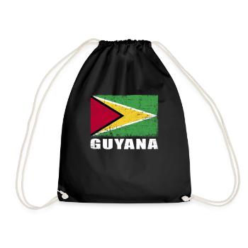 Guyana Flag Grunge Guyana Flag - Sac de sport léger - noir - Devant