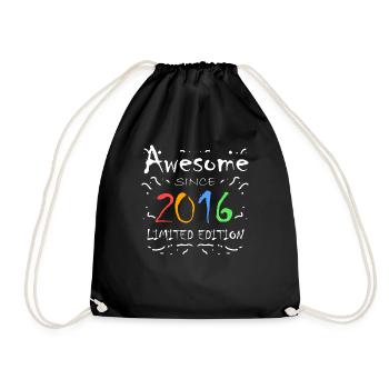 2016 - Vintage 2016 - Fantastic since 2016 - Drawstring Bag - black - Front