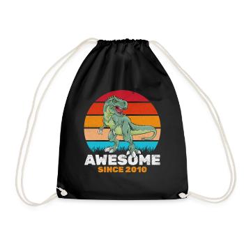 Fantastique depuis 2010 Amateur de dinosaures Dino - Sac de sport léger - noir - Devant