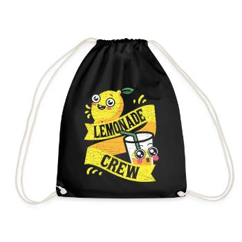 Limonadenstand Limonade - Turnbeutel - Schwarz - Vorne